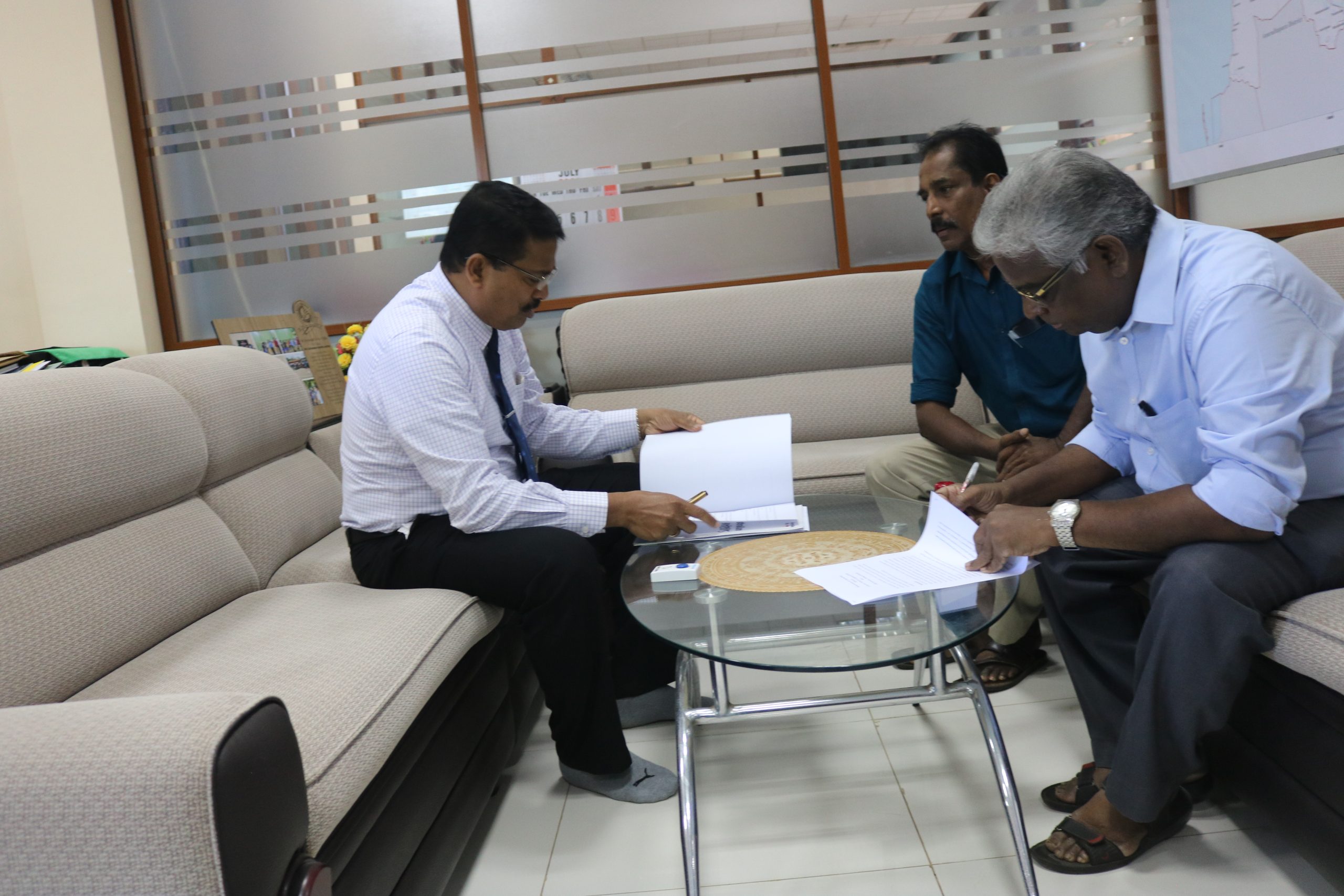 MOU to ensure the usage of the database in the relevant departments.